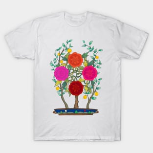 Minhwa: Peony and Citron Tree B Type T-Shirt